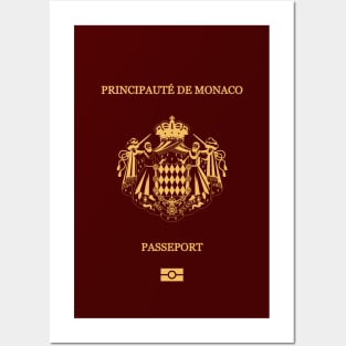 Monaco passport Posters and Art